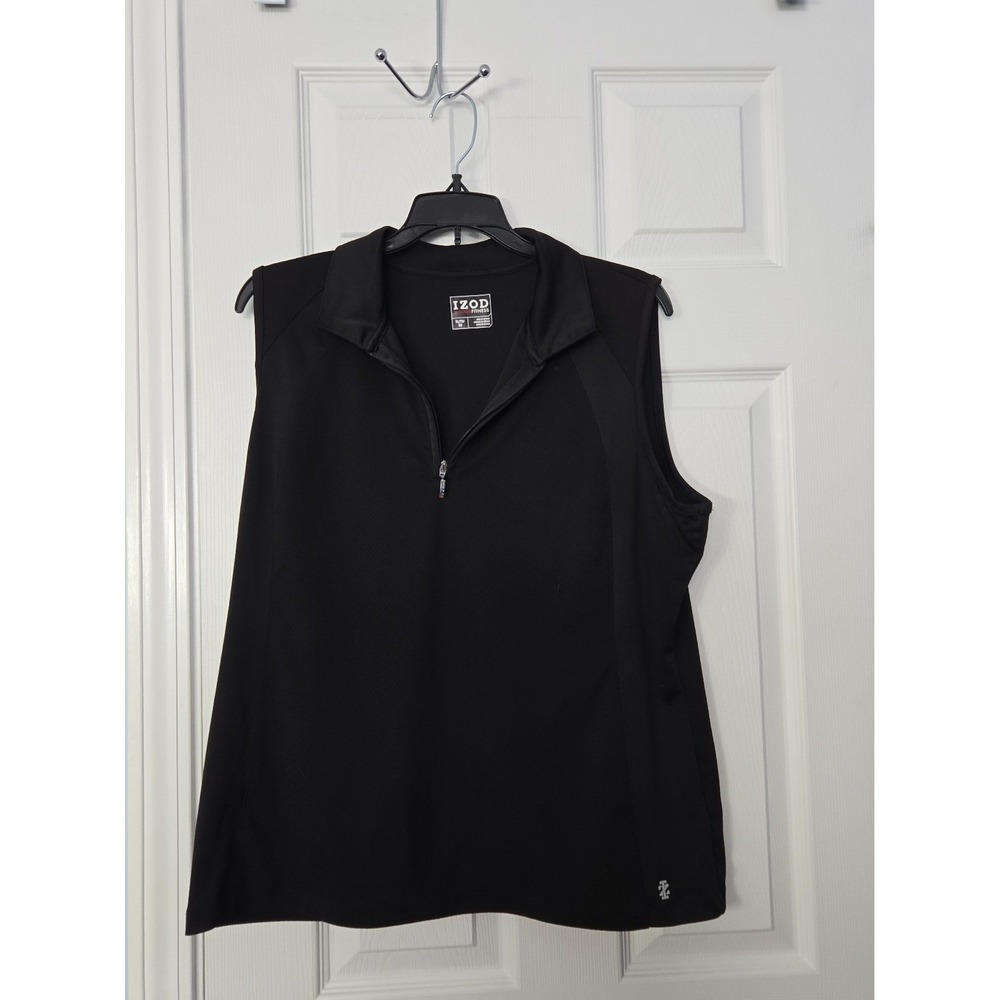 Izod Womans Fitness Athletic sleeveless Shirt Size XL